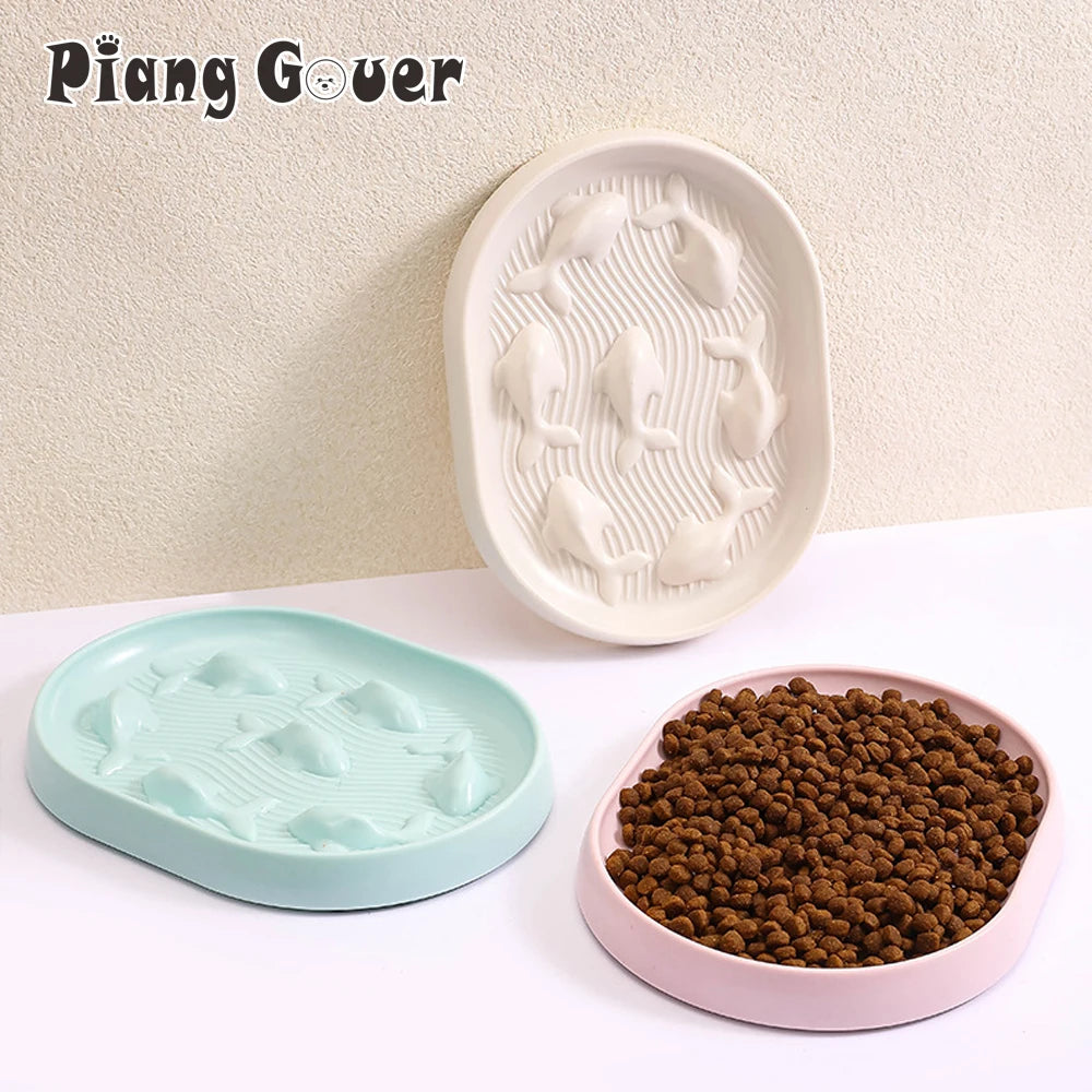 Dog Cat Bowl Anti Choking Slow Food Pet Bowl Bowl Pet Feeder Supplies by PawHaven