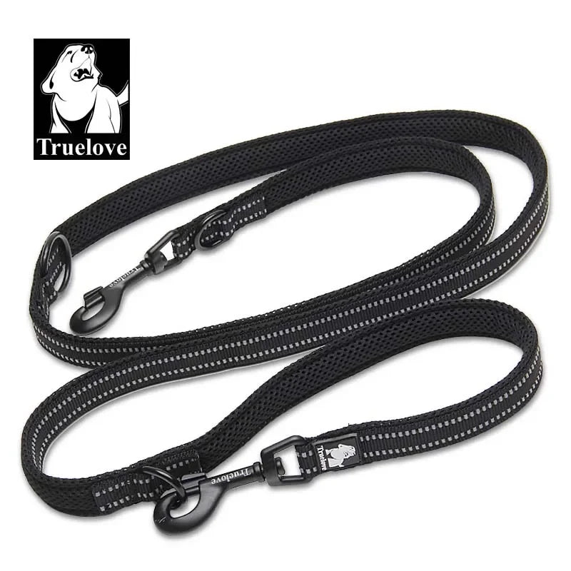 TrueLove Hand Free Dual Dog Lead Reflective 2 Dogs by PawHaven