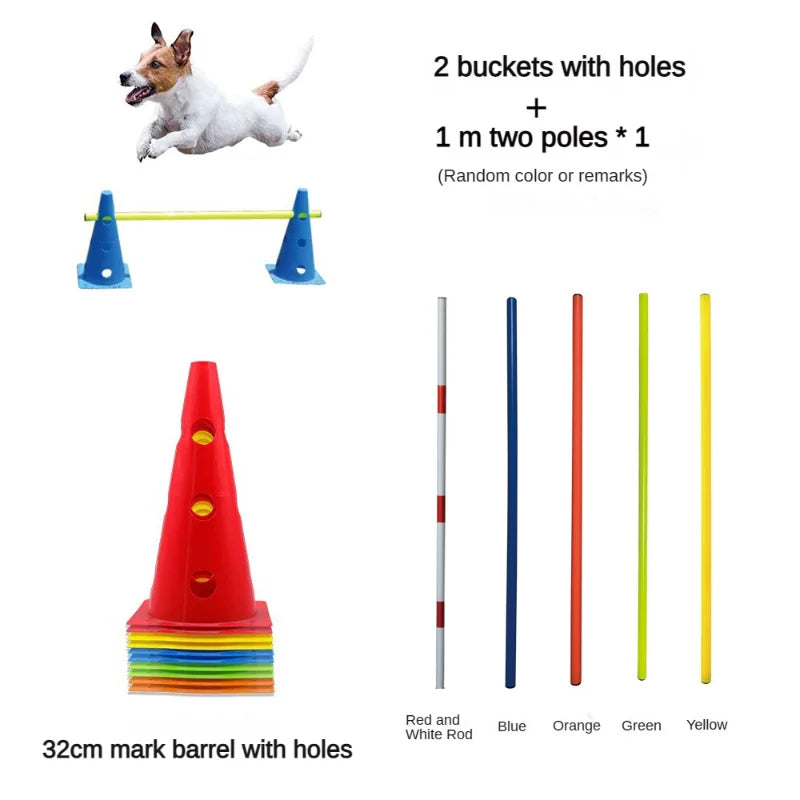Pet Agility Training Set Jumping Bar Dog Obstacle Training Equipment Hurdle Training Dog Training Device Pet Supplies by PawHaven