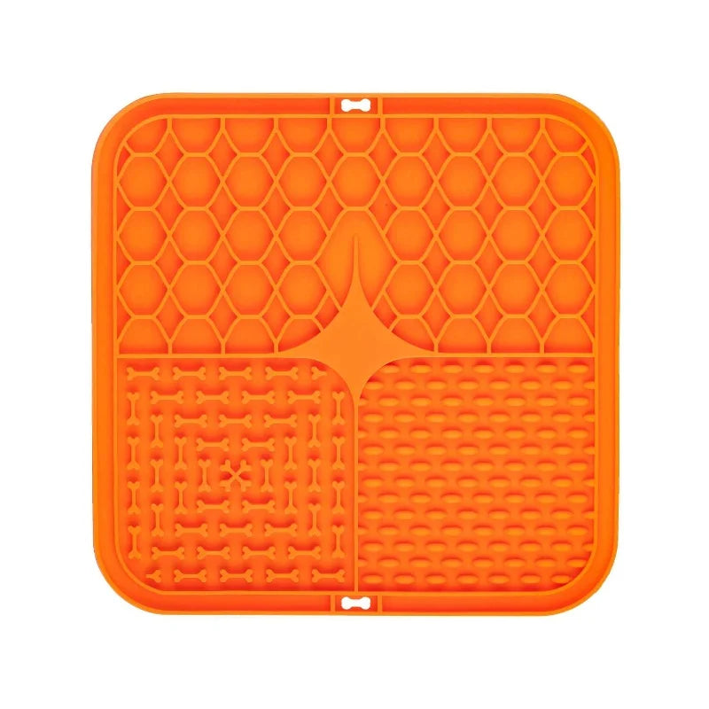 Pet Lick Silicone Mat Dogs Pet Slow Food Plate for Dog Bathing Distraction Silicone Dog Sucker Food Training Dog Feeder Supplies by PawHaven