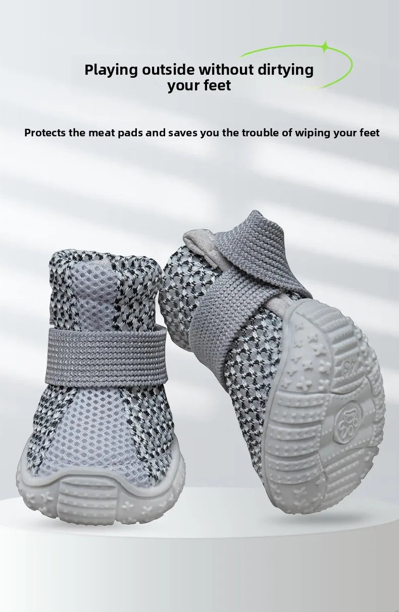 Comfortable Breathable Mesh Dog Shoes, Easy Wear Pet Footwear for Puppies and Small Dogs by PawHaven