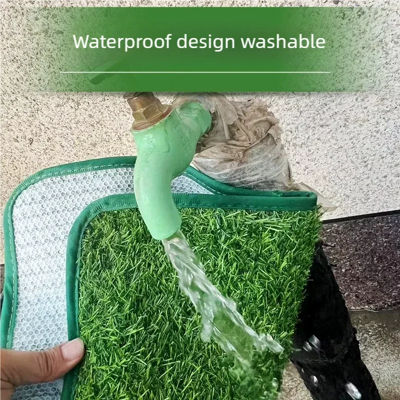 Artificial Grass Dog Potty Pad Reusable Washable Odor Resistant Drainage Turf Mat Dog Housebreaking Training Toilet For Indoor by PawHaven