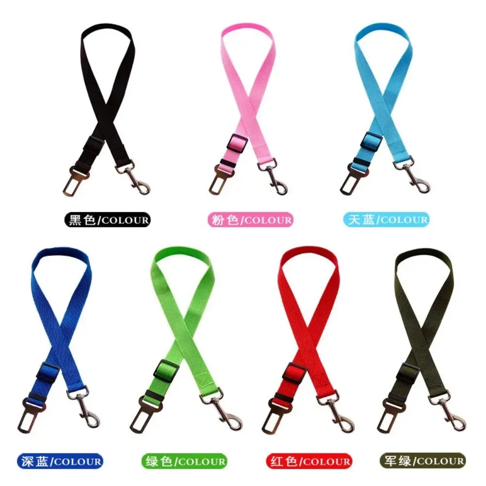 Premium Adjustable Dog Car Seat Belt For Safe Travel by PawHaven