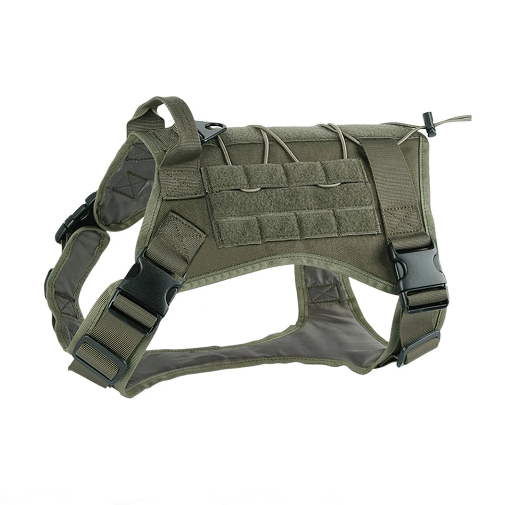 Tactical Dog Harness for Large Pet Harness No-Pull Service Vest Adjustable Military Dog Vest for Training Hunting Walking by PawHaven