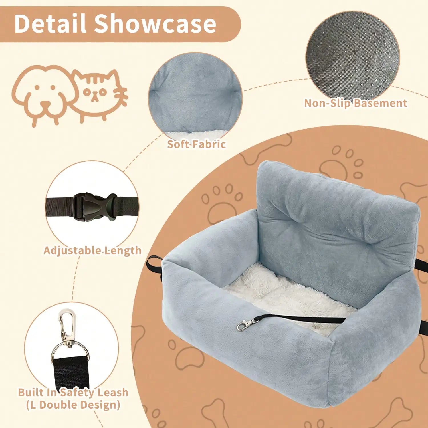 Premium Pet Booster Seat For Car And Home by PawHaven