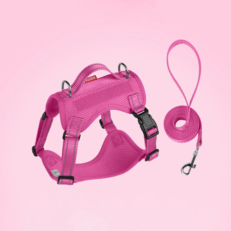 Premium Reflective Vest Harness And Leash Set by PawHaven