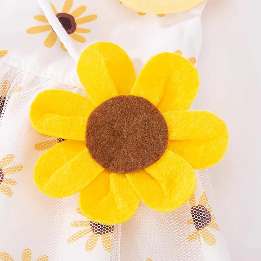 Cute & Comfortable Summer Dog Princess Dress- Breathable Soft Floral Princess Skirt for Small Dogs and Cats by PawHaven