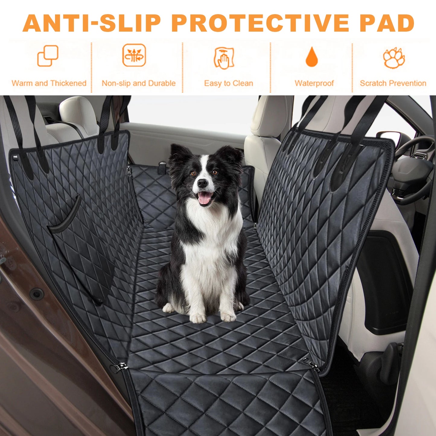 Dog Car Seat Cover Scratch-Proof Waterproof Seat Cover Dog Seat Cover for Dogs Pet Car Seat Protector by PawHaven