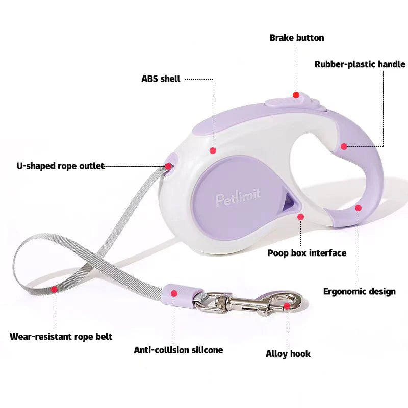 Elite Retractable Dog Lead 3m/5m Extendable by PawHaven
