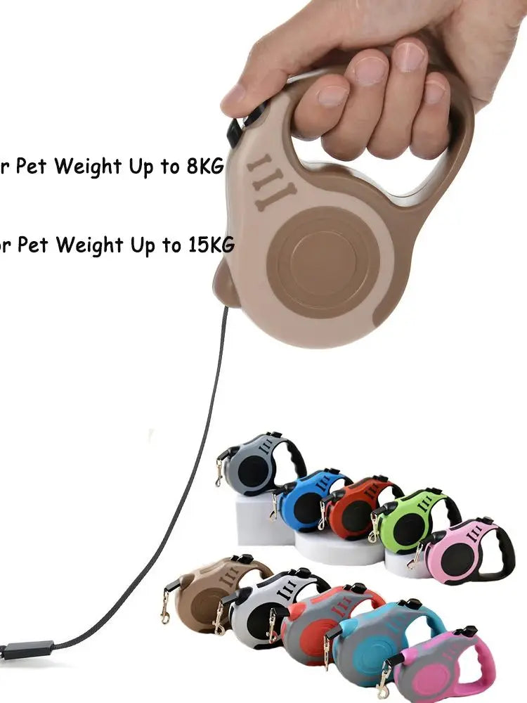 UK Premium Retractable Dog Leash 3m 5m Nylon Quick Release by PawHaven