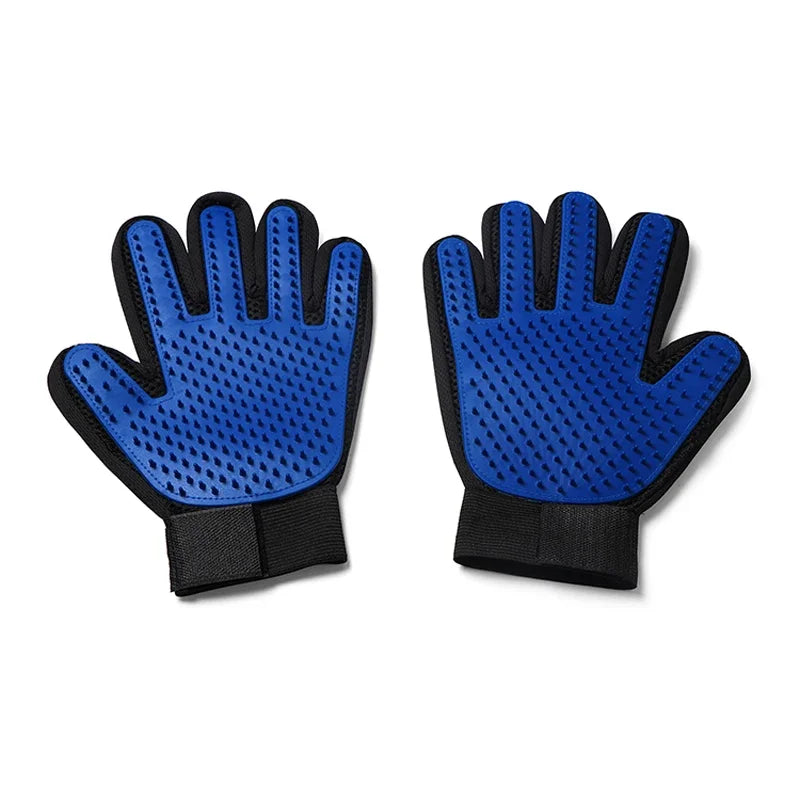 Silicone Pet Grooming Gloves For Cats And Dogs Hair Removal by PawHaven