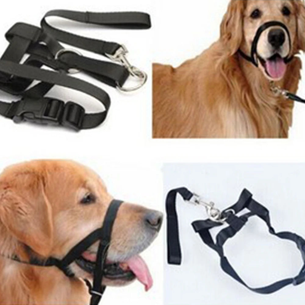 S-XXL Dog Halter Halti Training Head Collar Gentle Leader Harness Nylon Collars by PawHaven