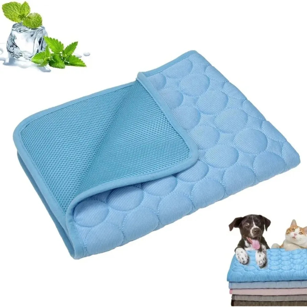 Summer Pet Cooling Mat Self Cooling Pad for Dog and Cat Waterproof Sleeping Bed Pillow Cushion Pad for Indoor Outdoor Use by PawHaven