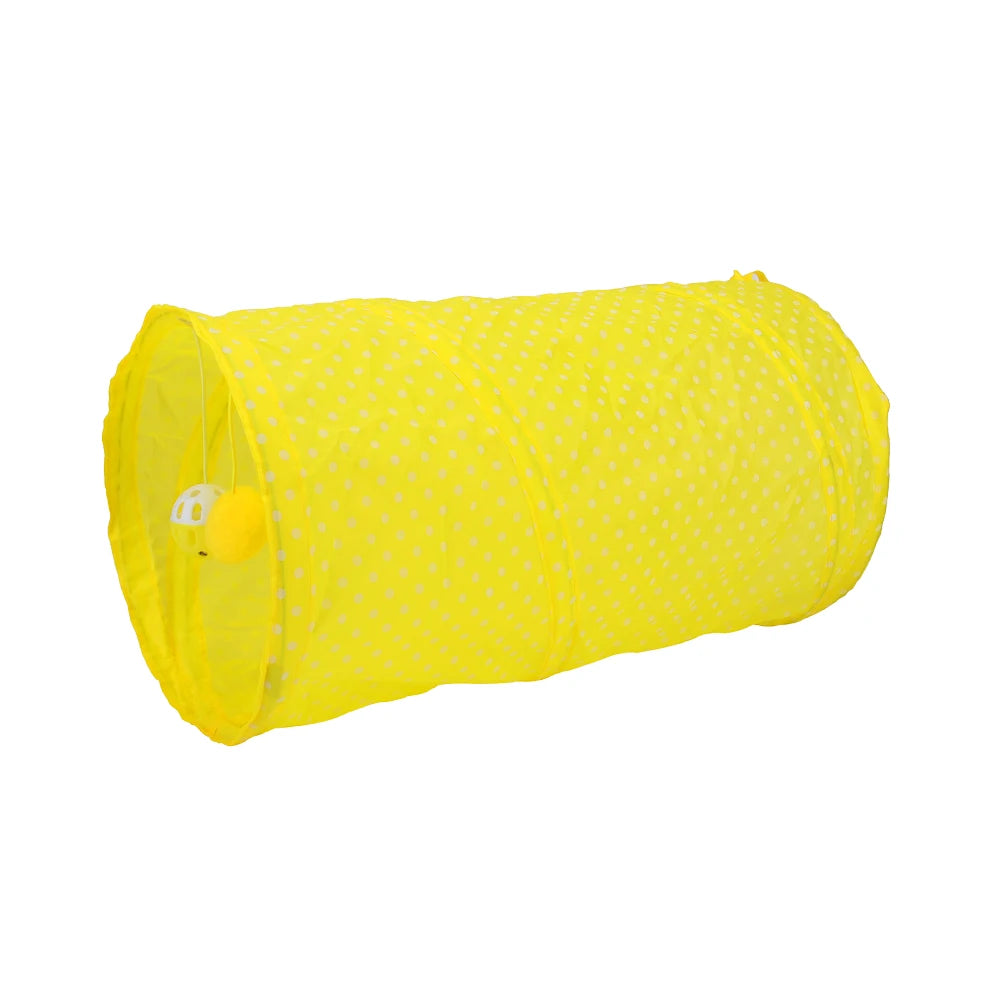 Dot Tunnel Cat Toy Tubes Ball Fold Kitten Pet Toy Puppy Rabbit Play Cat Tent by PawHaven