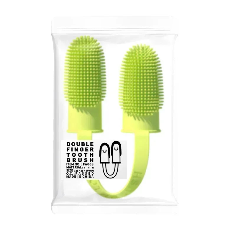 Super Soft Pet Dog Finger Toothbrush Teeth Cleaning Bad Breath Care Nontoxic Silicone Tooth Brush Tool Dog Cat Cleaning Supplies by PawHaven