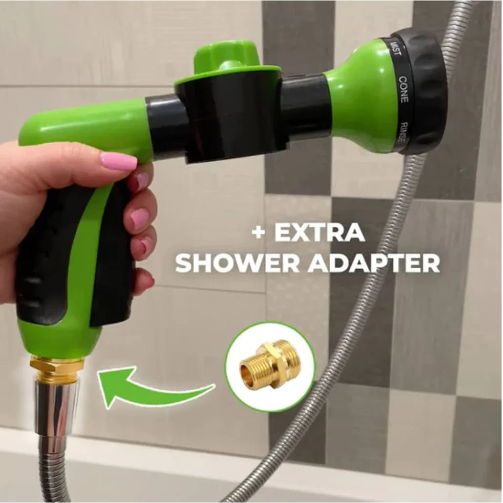 High-pressure Sprayer Nozzle Hose dog shower Gun 3 Mode Adjustable Pet Wash Cleaning bath Water Foam Soap Sprayer dog clean tool by PawHaven