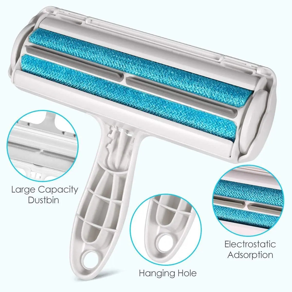 Premium Pet Hair Remover Roller With Self Cleaning Base by PawHaven