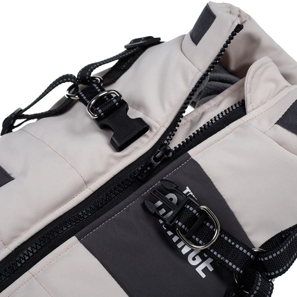 Premium Warm Windproof Dog Jacket With Dual D Rings by PawHaven