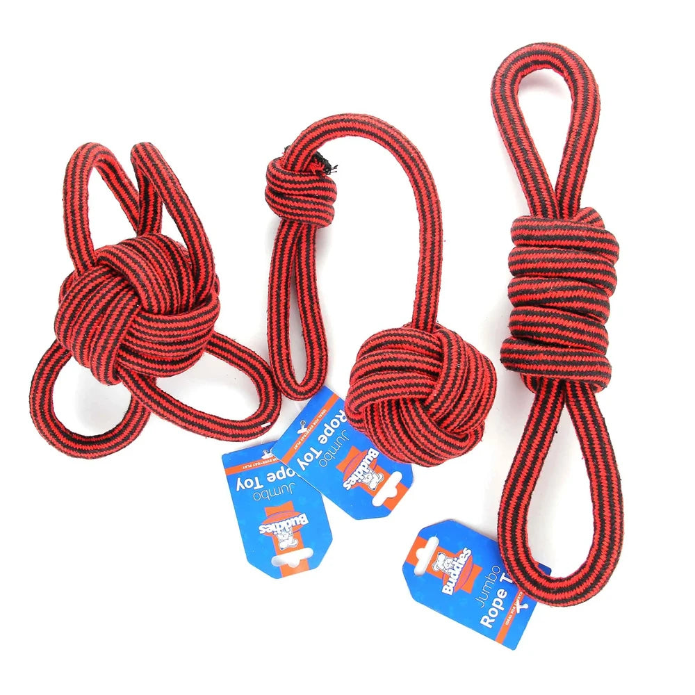 Premium Jumbo Cotton Rope Dog Toy For Tug And Chew by PawHaven
