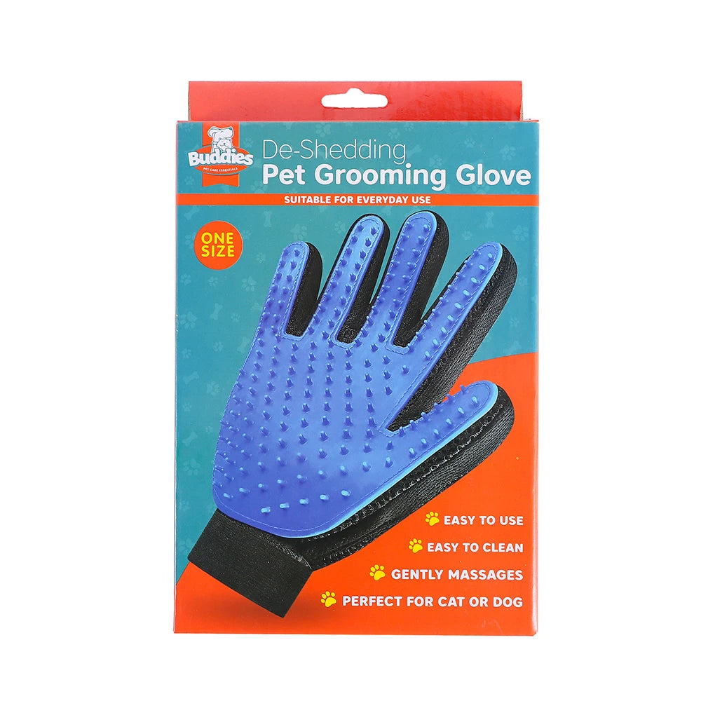Pet Shedding Glove, Soft Massage Hair Remover for Gentle Grooming and Fur Control by PawHaven