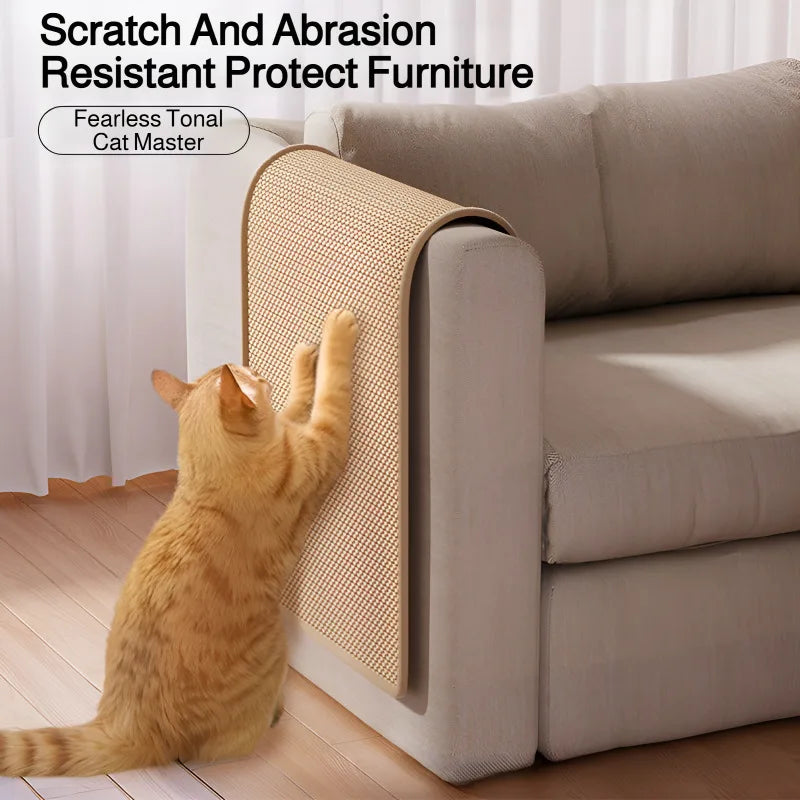 Sisal Cat Scratch Pad Wall Protector For Furniture by PawHaven