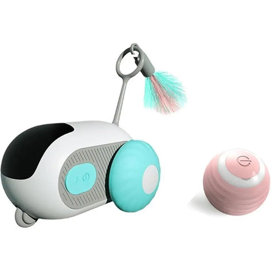 Premium Cat Toy Car Set Stimulates Kitten Play by PawHaven