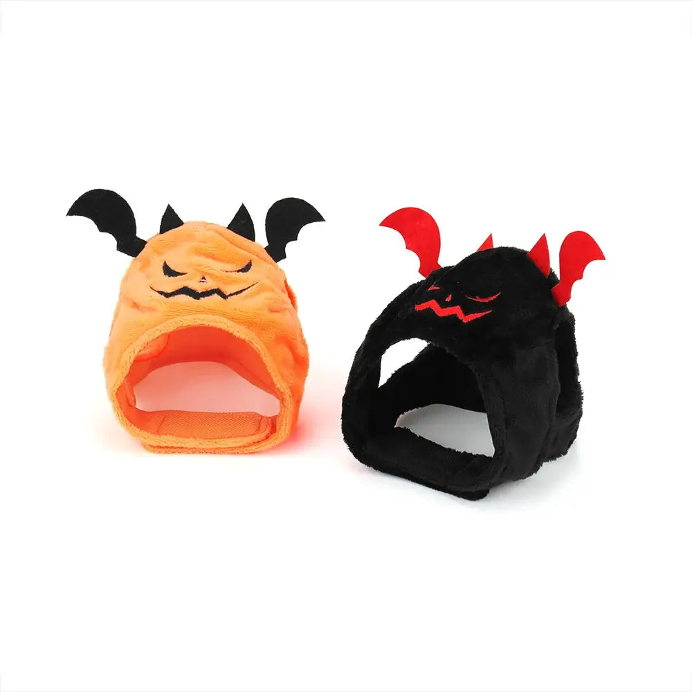Cute Pet Pumpkin Hat Halloween Cat Bat Hat Dress Up Headdress Small Dog Cosplay Costume Funny Party Decorative by PawHaven