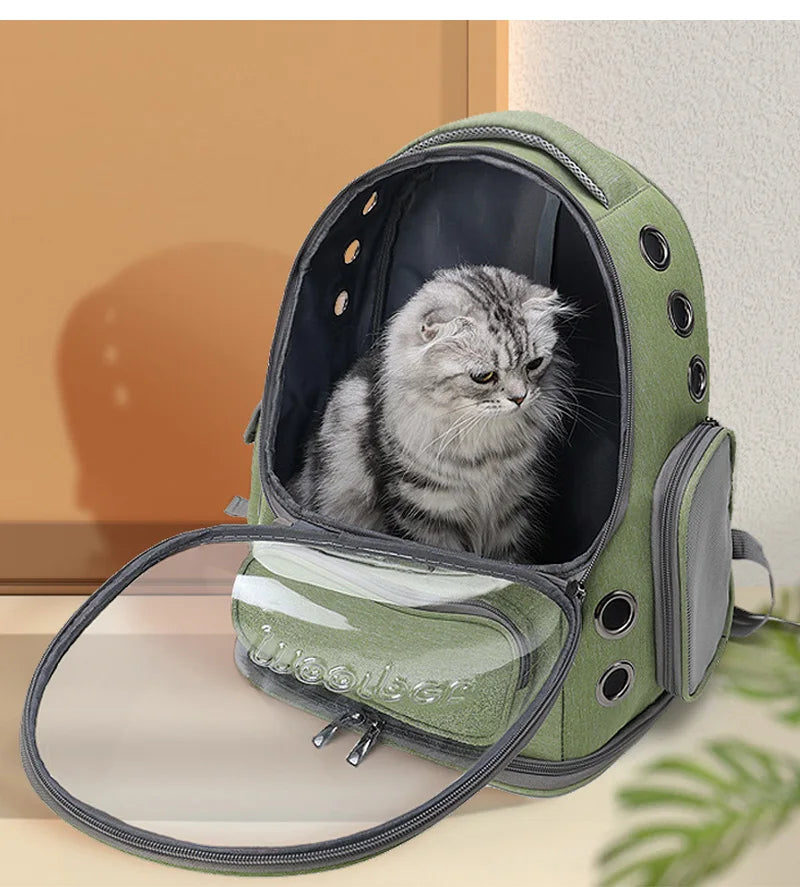 Transparent Pet Cat Carrier Bag Outdoor Travel Backpack for Cats Small Dogs Breathable Cat Carrying Bag Pet Supplies by PawHaven