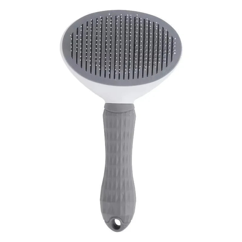 Pet One Button Self Cleaning Slicker Brush Automatic Hair Remover Comb Dog Cat Massage Needle Comb For Pet Beauty Care Supplies by PawHaven