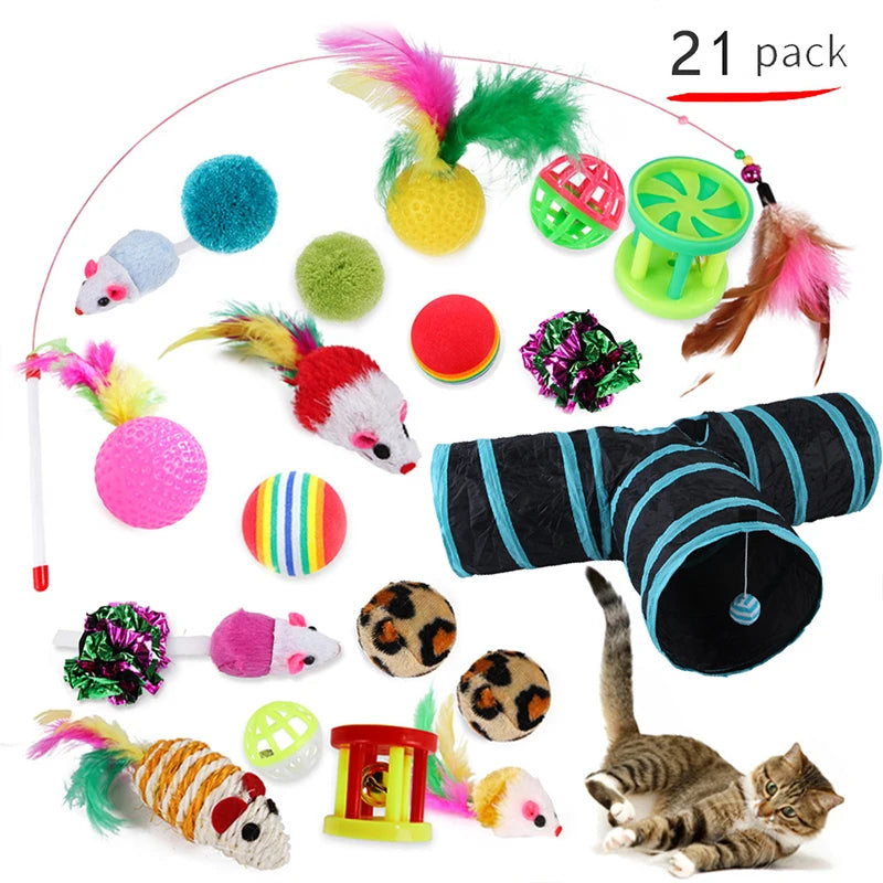 Interactive Kitten Toys Variety Pack 20 Piece Set by PawHaven