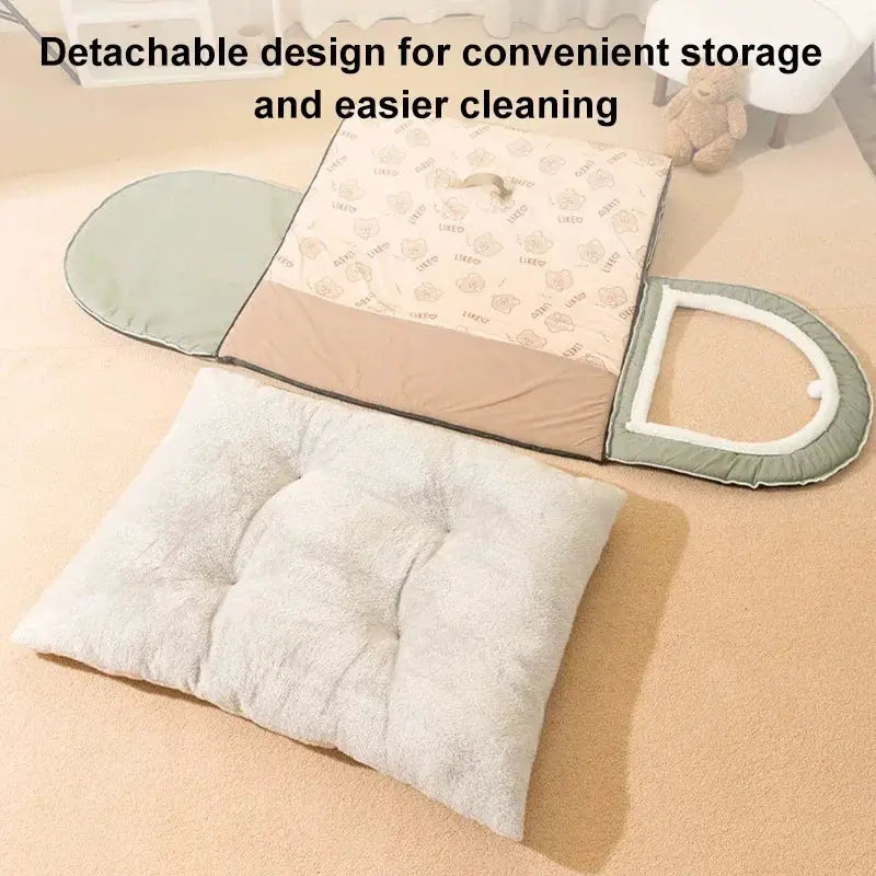 winter Dog Kennel Warm Dog House Mat Detachable Washable Dogs Bed Nest Deep Sleep Tent for Medium Large Dogs House dog Supplies by PawHaven