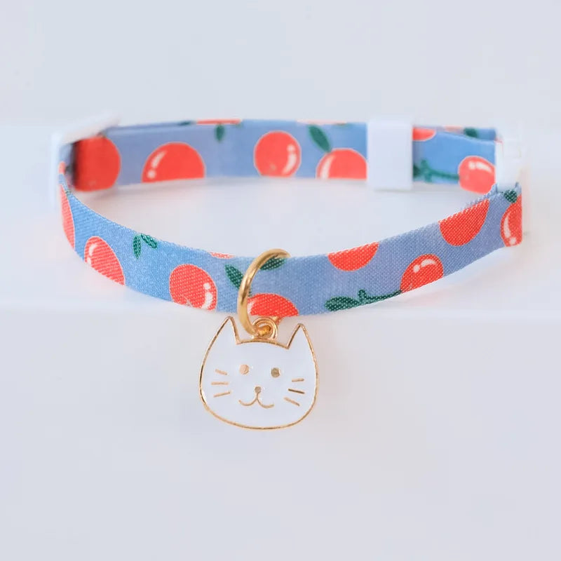 Cute Daisy Pet Collar for Summer, Cat Dog Necklace with Breakaway Safety Buckle, Breathable & No Choke Summer Daisy Flower by PawHaven