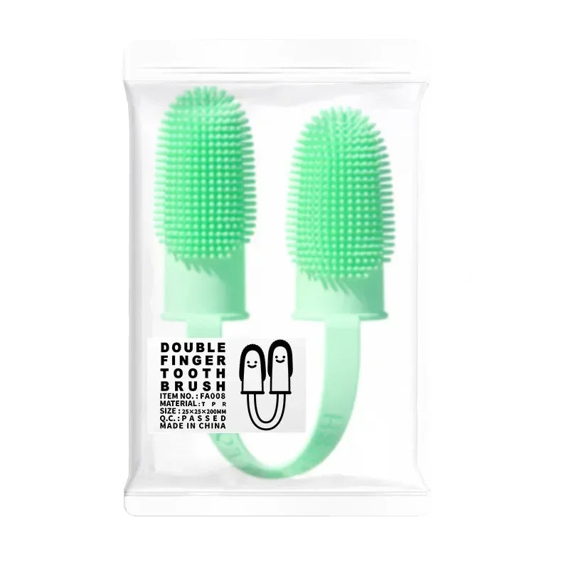 Super Soft Pet Dog Finger Toothbrush Teeth Cleaning Bad Breath Care Nontoxic Silicone Tooth Brush Tool Dog Cat Cleaning Supplies by PawHaven