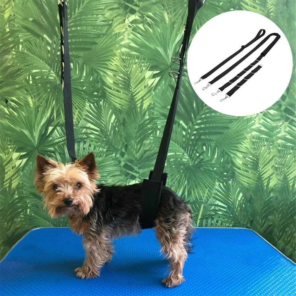 3pcs Dog Grooming Harness Strap Noose Restraint Belly Pad Adjustable UK by PawHaven