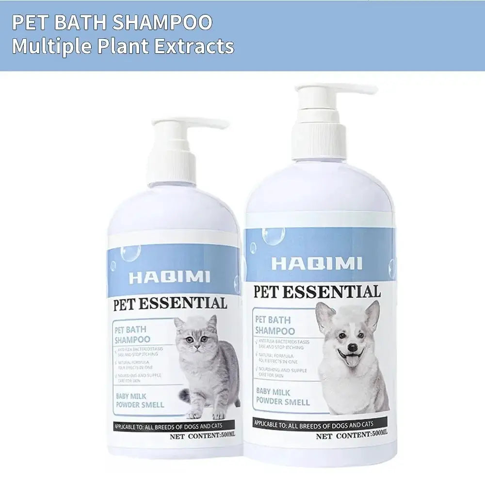 500ml Pet Bath Shampoo Cats Dogs Shower Gel Gentle Cleansing Deodorant Anti Itch Long Lasting Scent Pet Health Cleaning Products by PawHaven