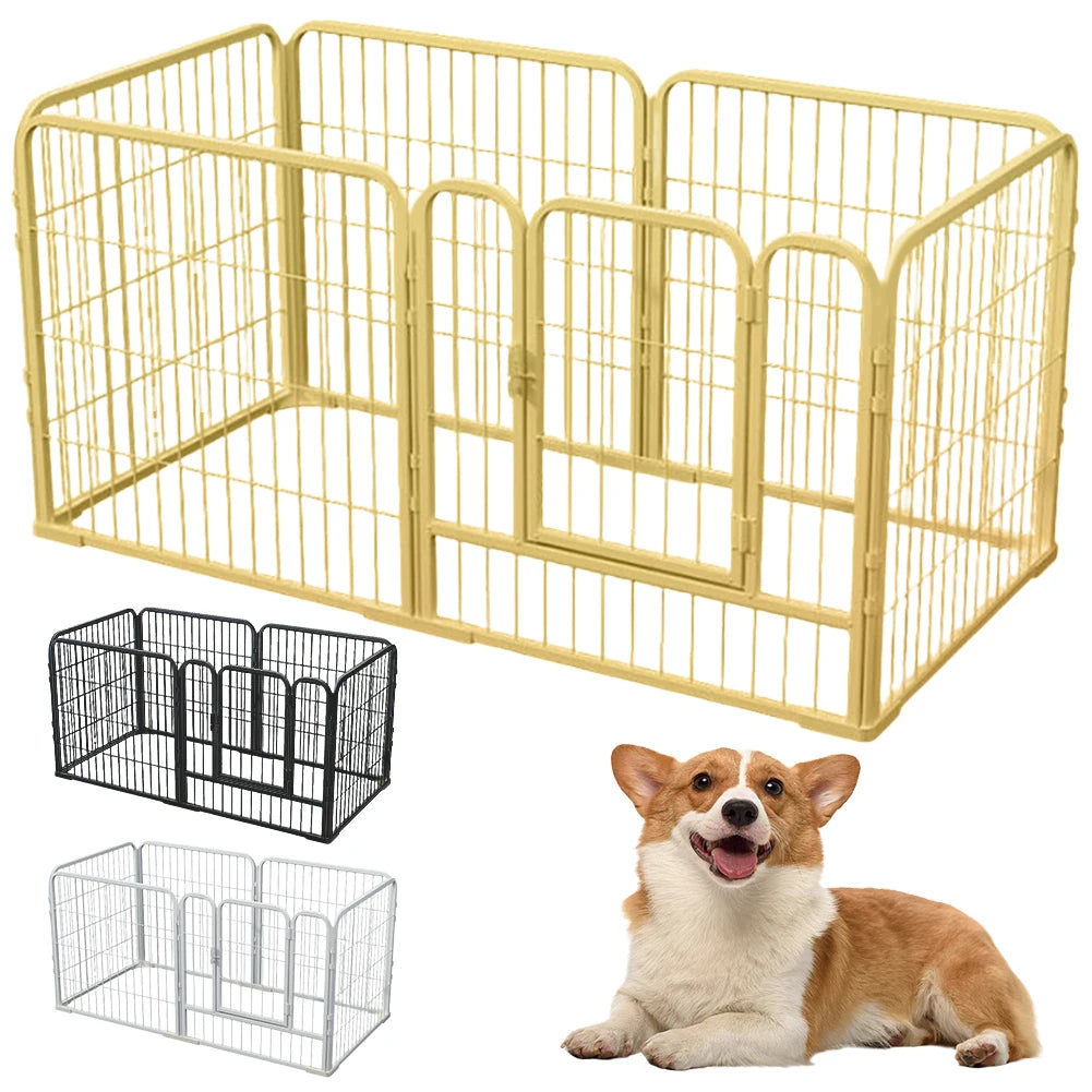 Premium Six Panel Foldable Dog Playpen Heavy Duty by PawHaven