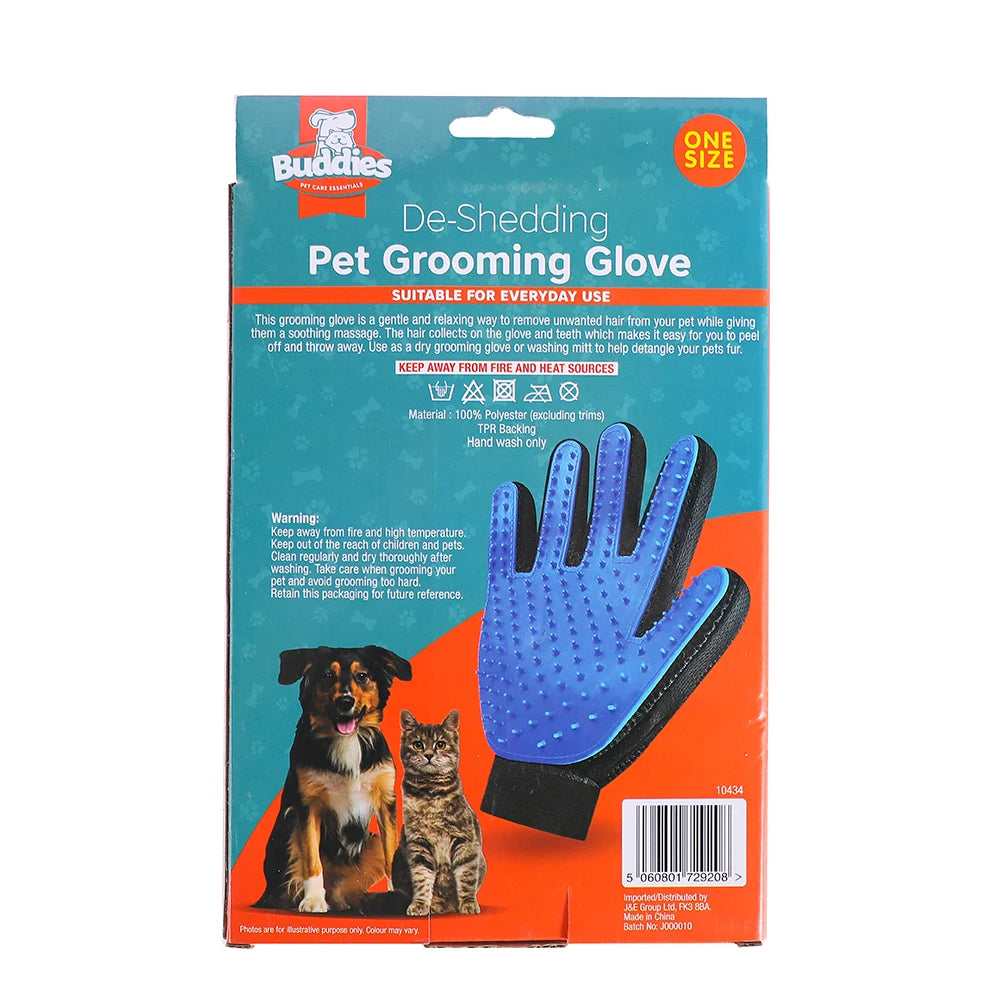 Pet Shedding Glove, Soft Massage Hair Remover for Gentle Grooming and Fur Control by PawHaven