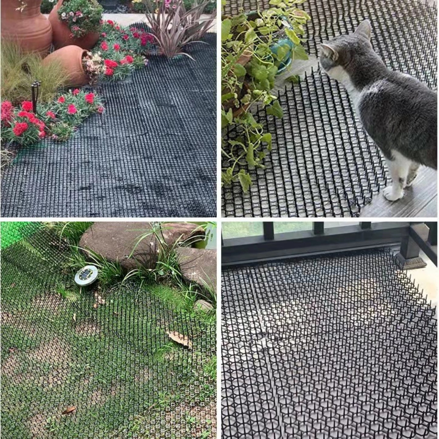 Cat-Proof Mat with Spikes for Vegetable Garden Durable Protection against Cats And Dogs Ideal for Gardening And Plant Care by PawHaven