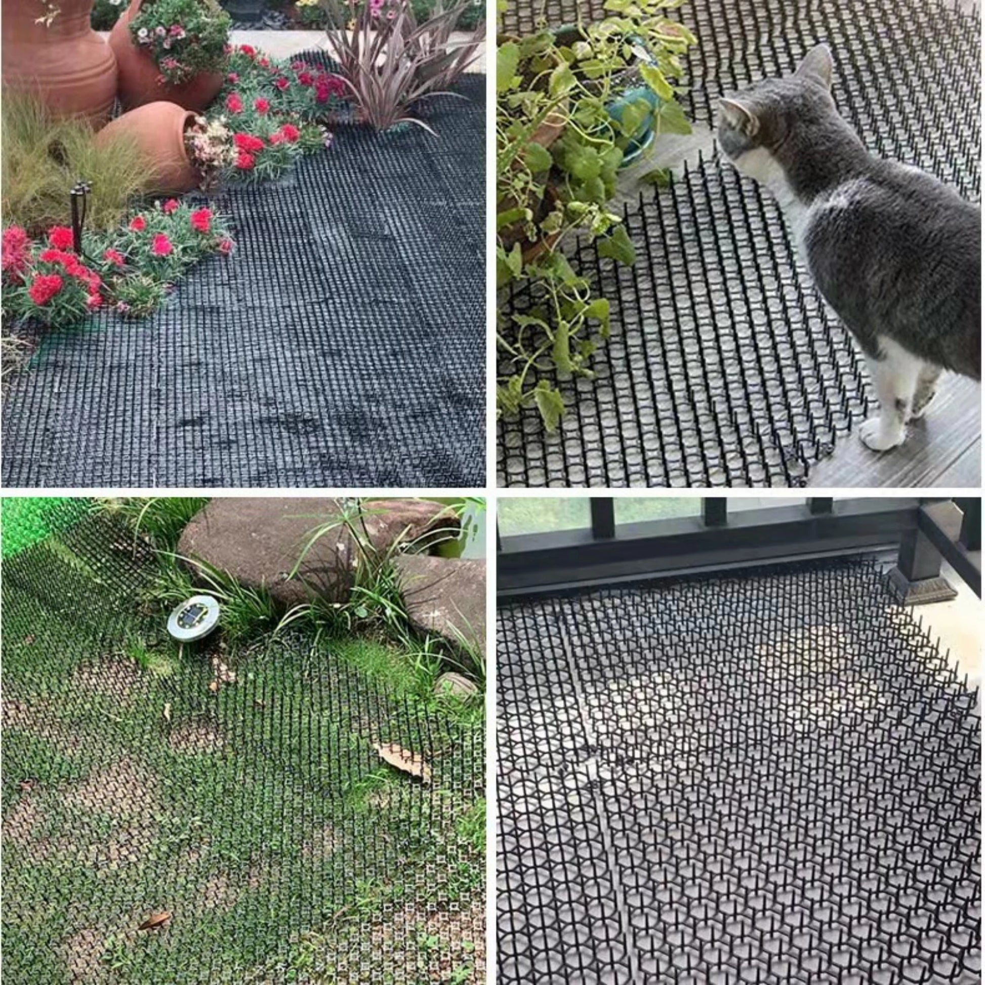 Cat-Proof Mat with Spikes for Vegetable Garden Durable Protection against Cats And Dogs Ideal for Gardening And Plant Care by PawHaven