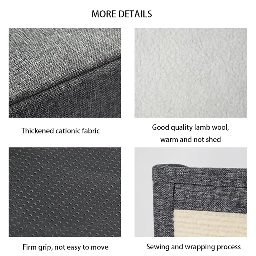 Premium Velvet Cat Cave With Scratching Pad by PawHaven