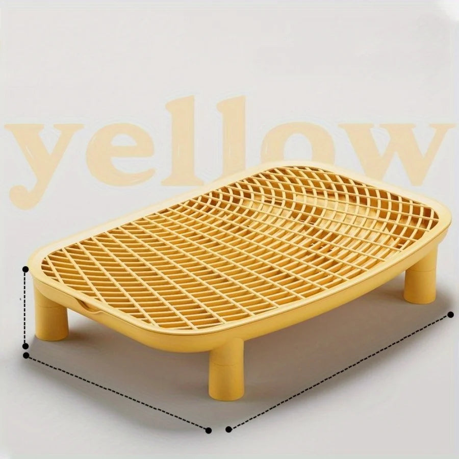 Cat Litter Box Sand Control Mat with Double Layer Filter Leak Proof Design for Open Closed Style by PawHaven