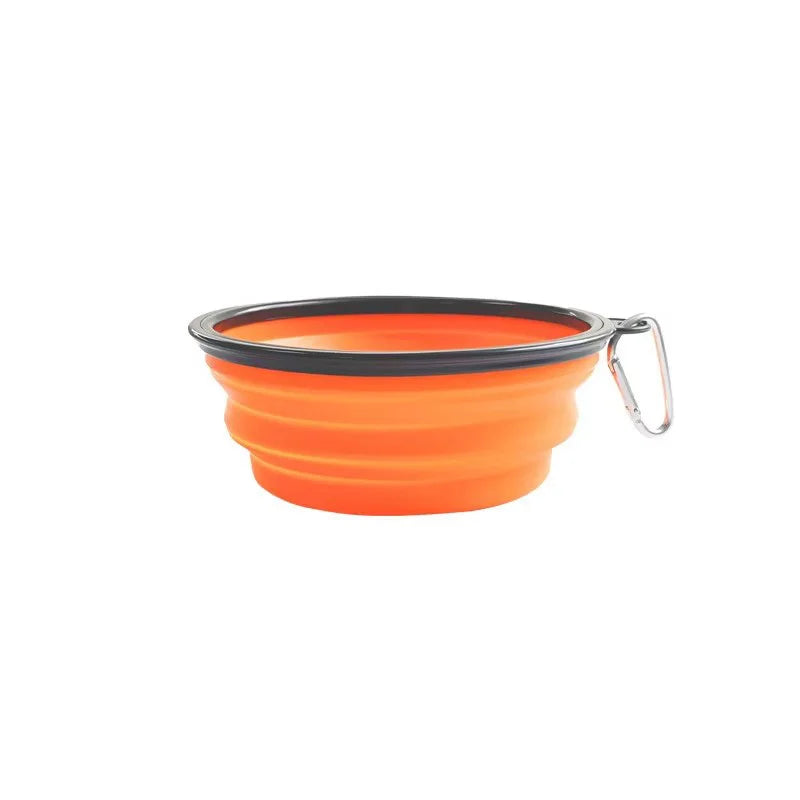 Portable Collapsible Silicone Dog Bowl Pet Food Water Feeding Dish Outdoor Camping Hiking Travel Bowl For Cats Puppies Equipped by PawHaven