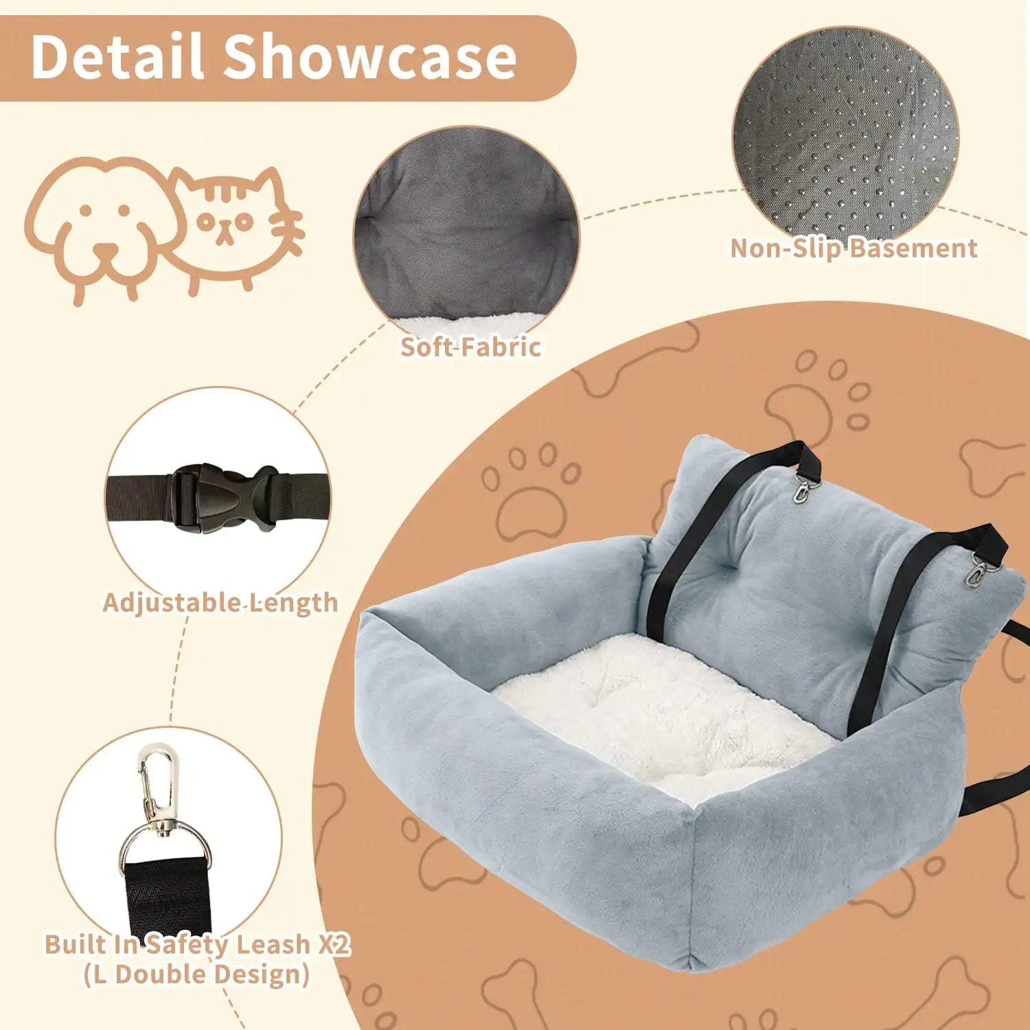 Premium Pet Booster Seat For Car And Home by PawHaven