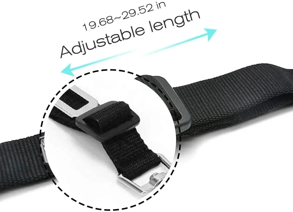 Premium Adjustable Dog Car Seat Belt For Safe Travel by PawHaven