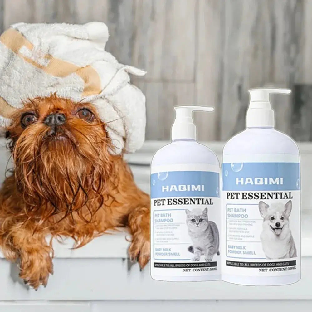 500ml Pet Bath Shampoo Cats Dogs Shower Gel Gentle Cleansing Deodorant Anti Itch Long Lasting Scent Pet Health Cleaning Products by PawHaven