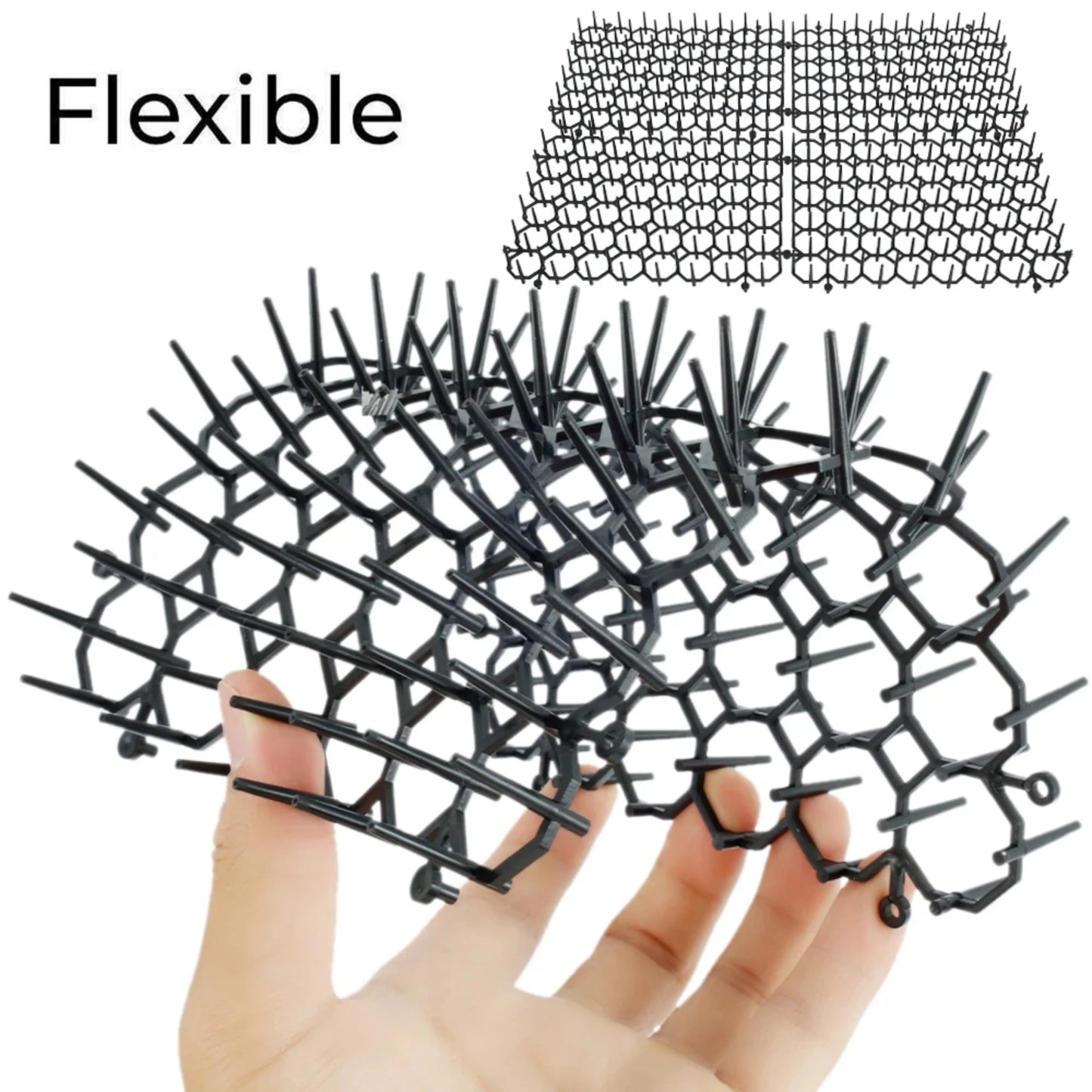 Cat-Proof Mat with Spikes for Vegetable Garden Durable Protection against Cats And Dogs Ideal for Gardening And Plant Care by PawHaven