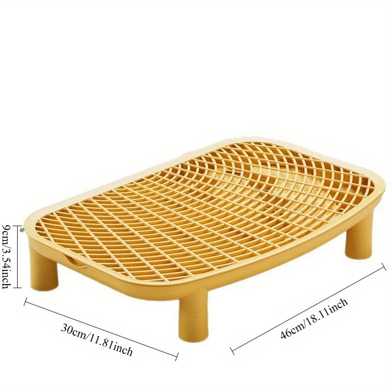 Cat Litter Box Sand Control Mat with Double Layer Filter Leak Proof Design for Open Closed Style by PawHaven