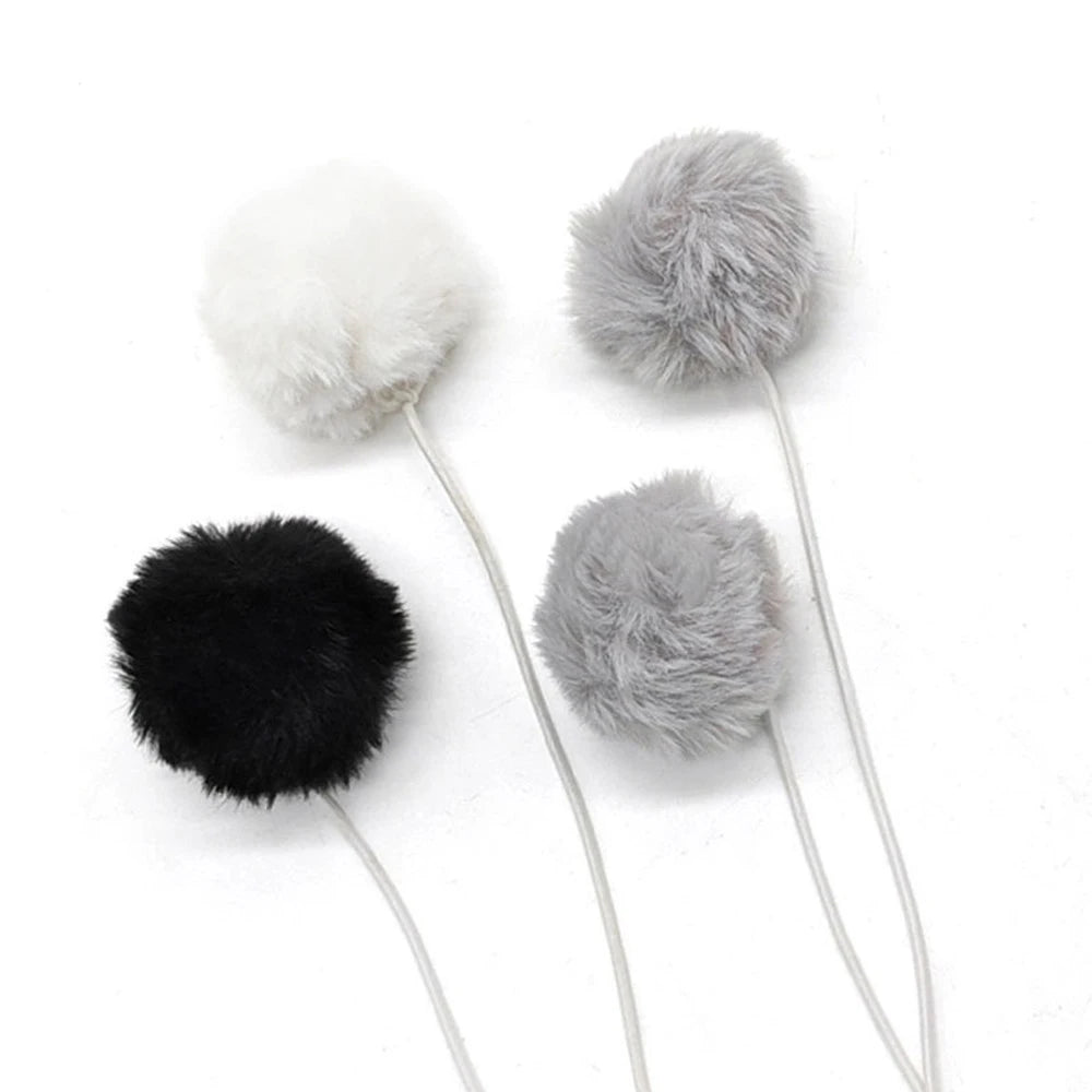 Hanging Furry Balls Cat House Toys Accessories Sisal Hang Ball Pet Toy Supplies by PawHaven
