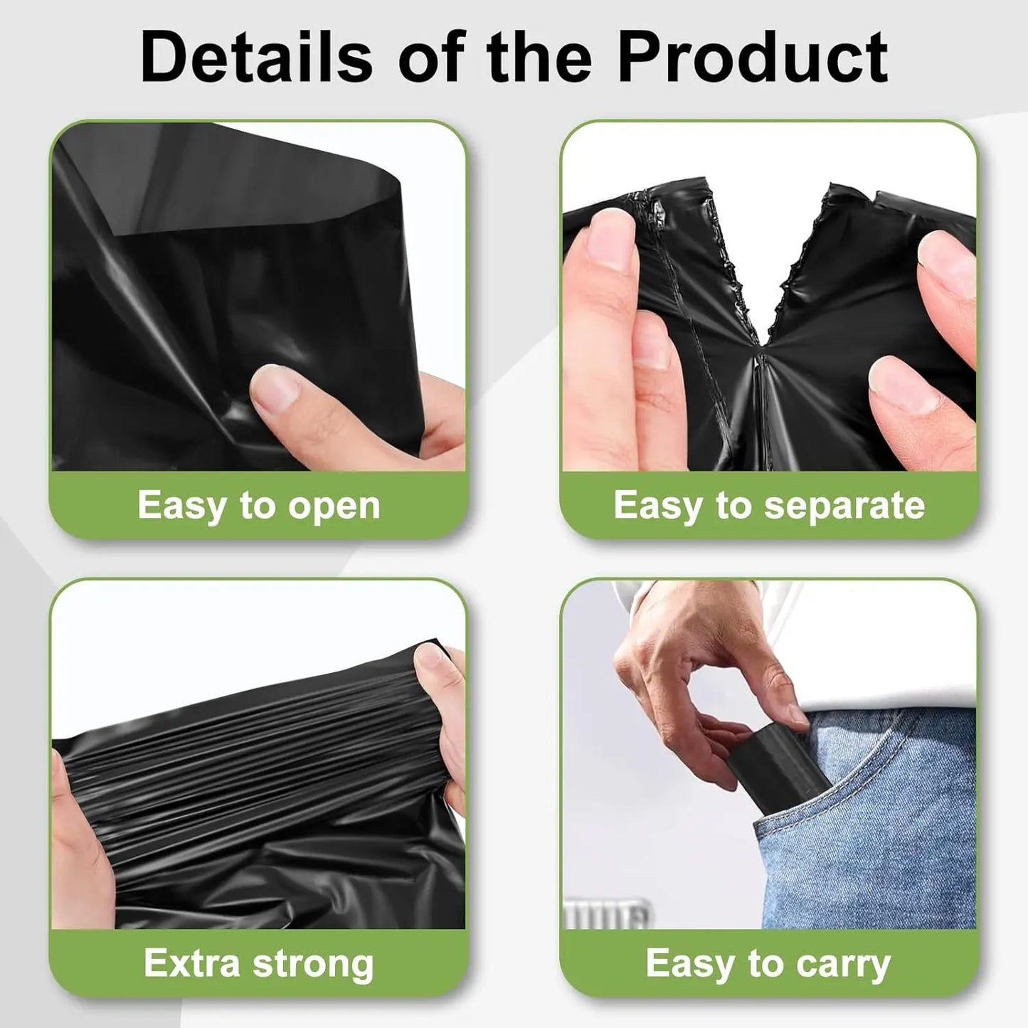 Dog Poop Bags Portable Pet Waste Bags Durable And Leak Proof Dog Garbage Bags With Dispenser Pet Cleaning Supplies For Outdoor by PawHaven