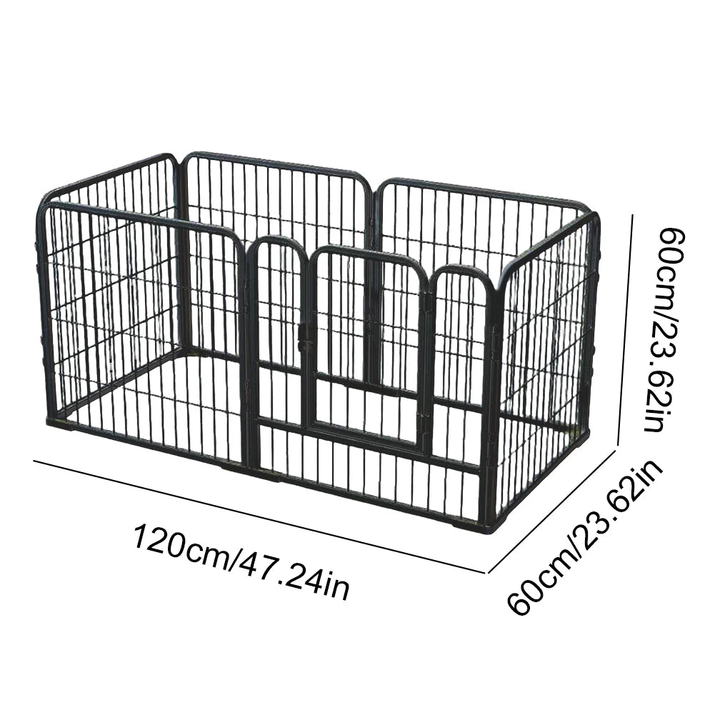 Premium Six Panel Foldable Dog Playpen Heavy Duty by PawHaven